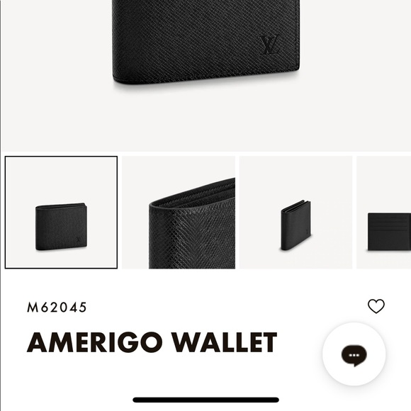 Louis Vuitton Amerigo NM Taiga Noir Wallet